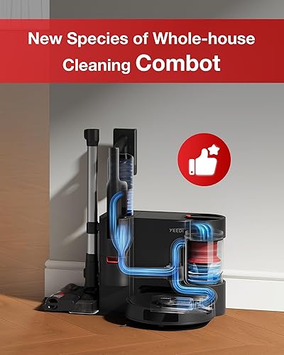 Miniatura 2 de Yeedi C12 Combo - Aspiradora inalámbrica de mano y robot & limpieza con mopa, combo de limpieza todo en uno, con autovaciado automático dual