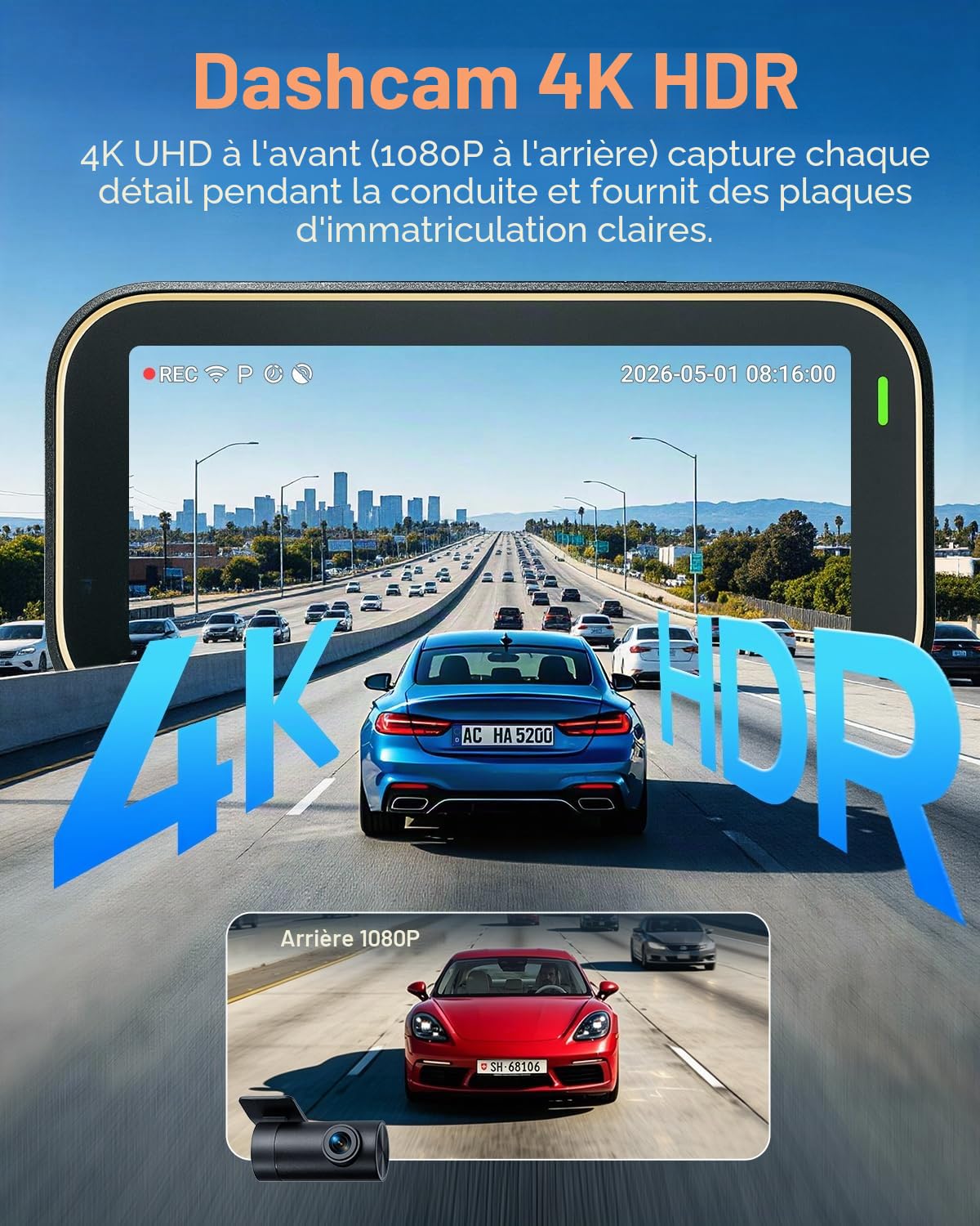 【70mai Dashcam A810Lite+ Kit de Câblage UP03】