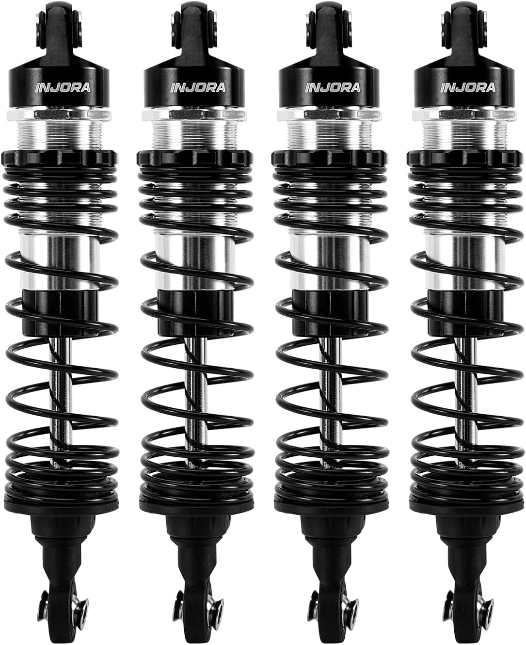 INJORA 88mm Oil Shocks with Progressive Springs for 1/16 Monster Truck Mini Maxx Mini XRT