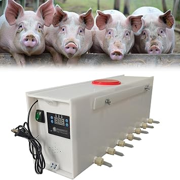 Smart Constant Temperature Automatic Piglet Nursing Milking Machine,Automatic Pig Feeding Machine,Simulate The Sound of a Sow,for Multiple Piglets to Eat at The Same TimeSize14 Pacifiers