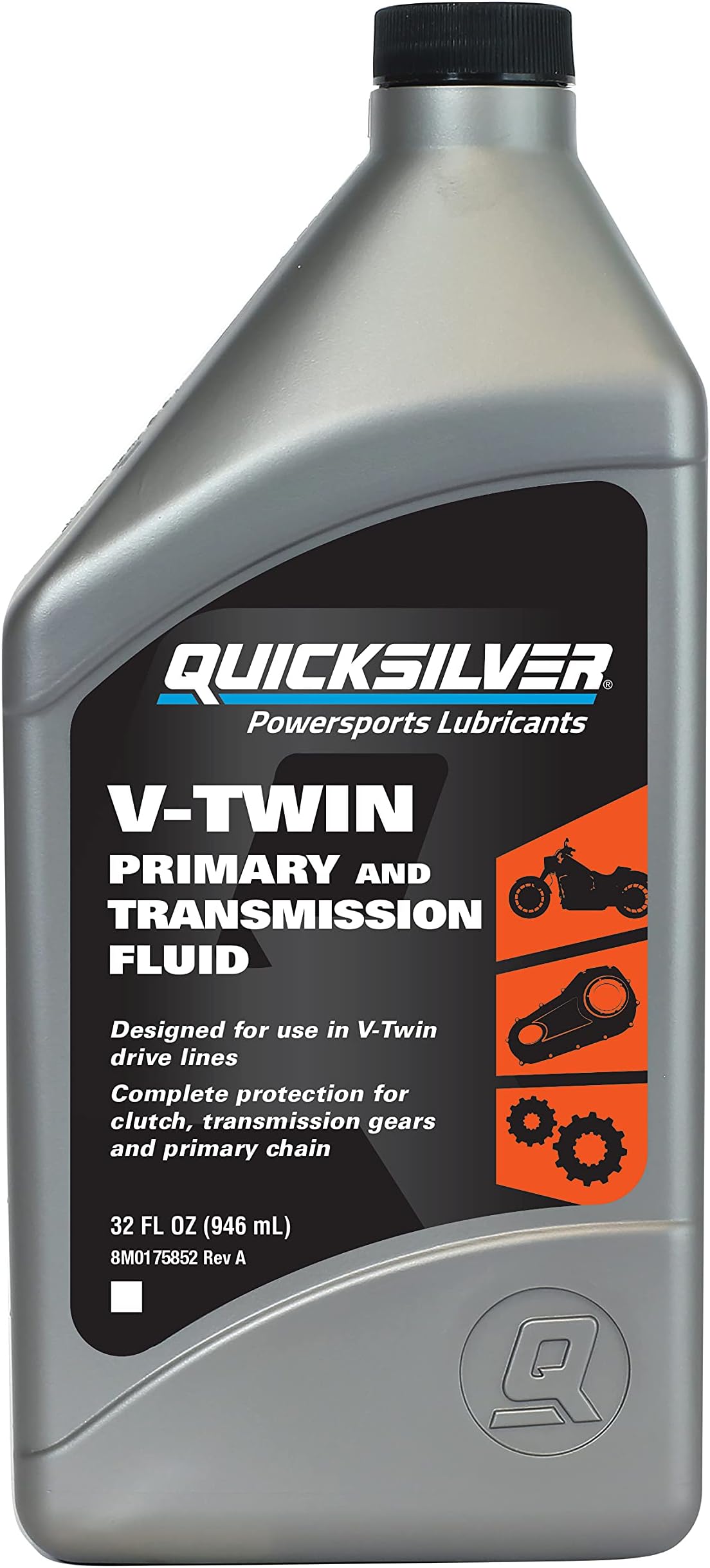 8M0175742 V-Twin Primary Chaincase and Transmission Fluid, 1 Quart