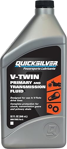 Quicksilver V-Twin - Caja primaria y líquido de transmisión - 1 cuarto de galón