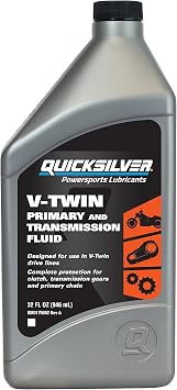 Quicksilver 8M0175742 V-Twin Primary Chaincase and Transmission Fluid, 1 Quart