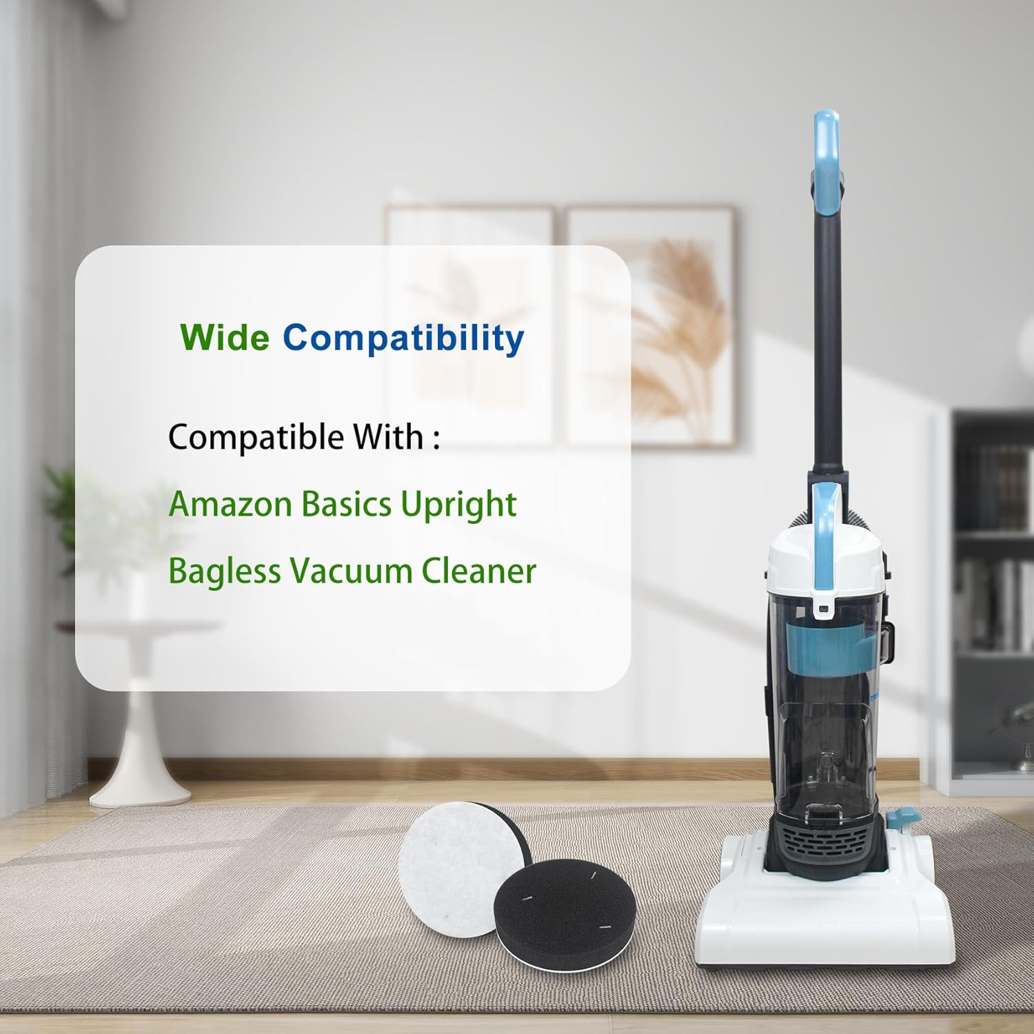 Replacement Filter Compatible with Basics Upright Bagless Vacuum Cleaner