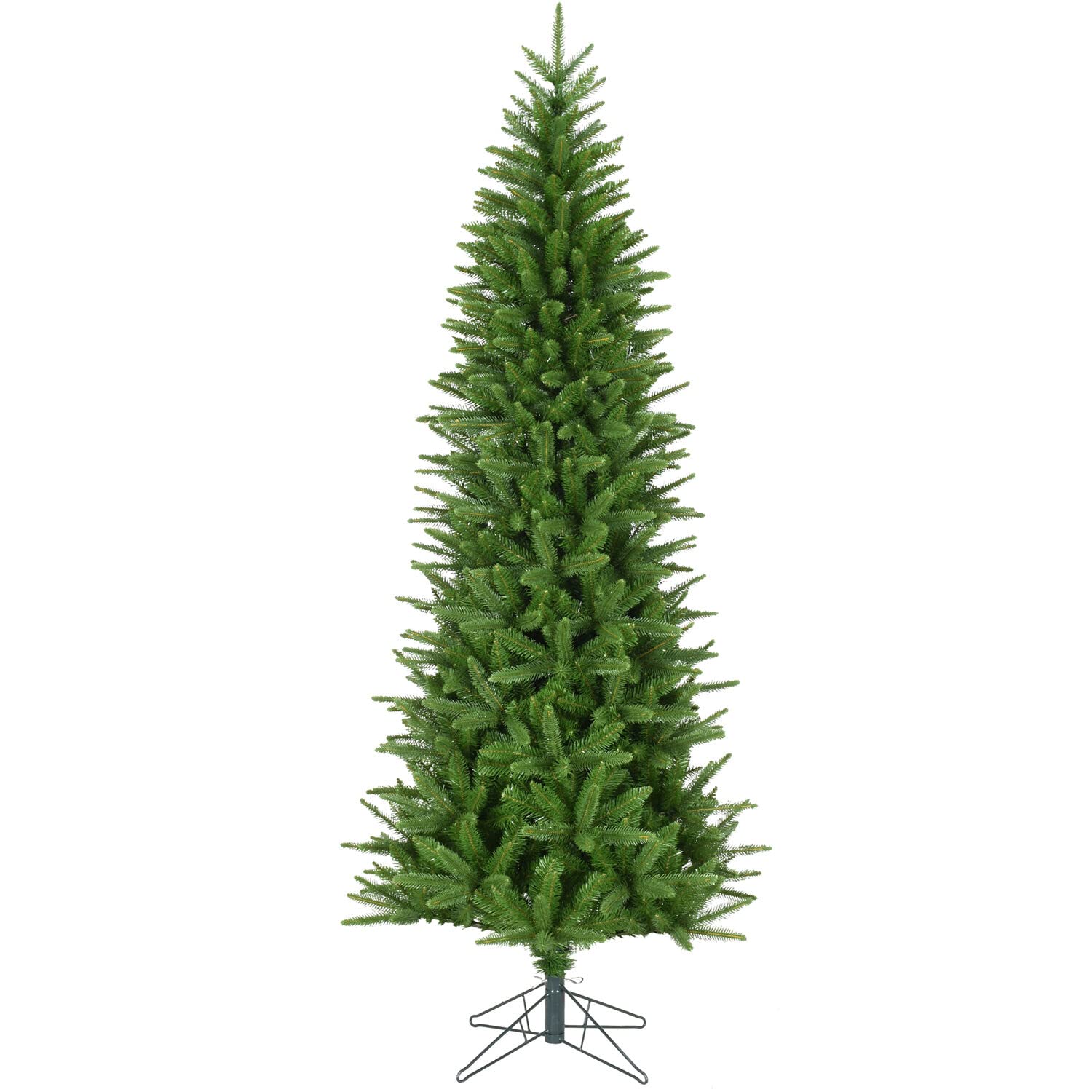 Fraser Hill Farm Winter Falls Slim Christmas Tree with Metal Base, 7.5