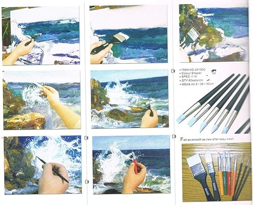 Miniatura 8 de COMIART 5pcs Flexible Arcilla Escultura Herramientas Silicona Color Shaper Cepillos Tamaño 0