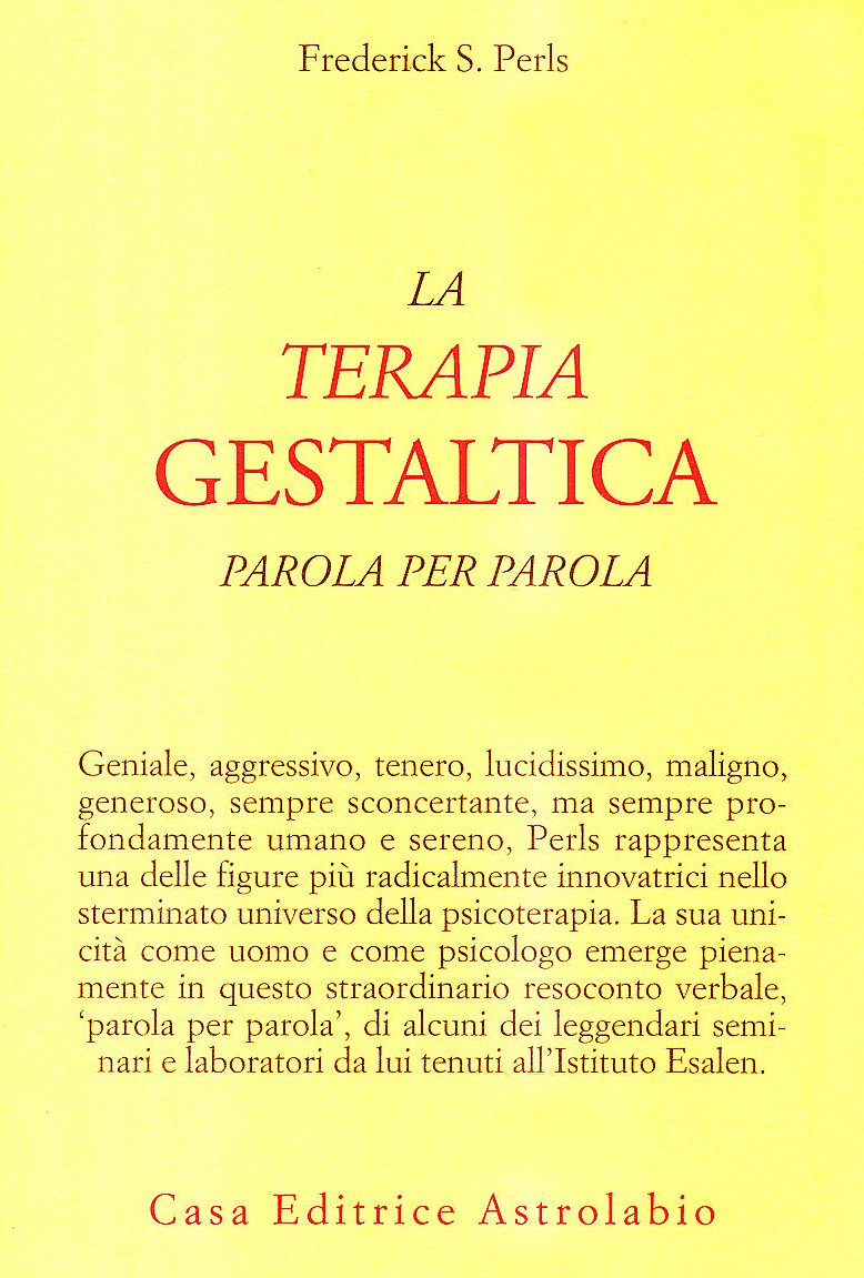 La terapia gestaltica parola per parola