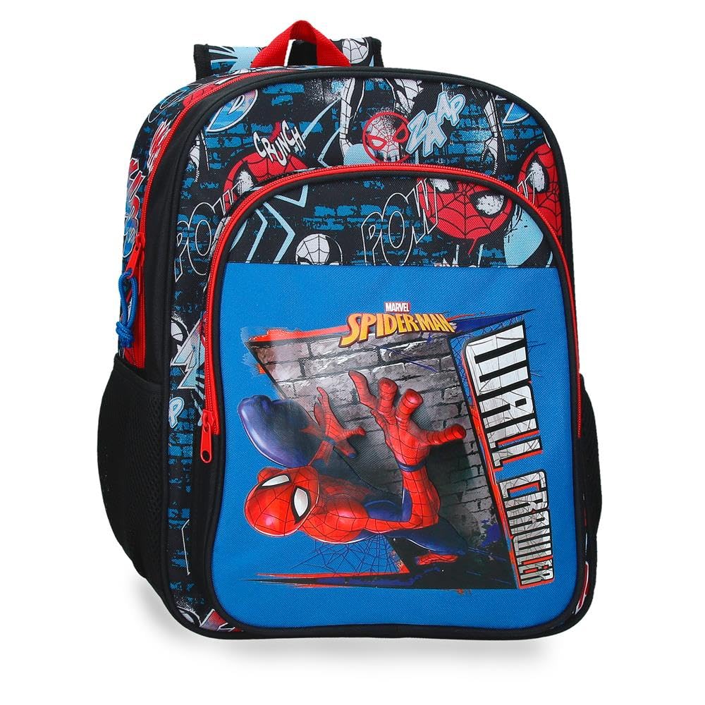 Joumma Marvel Spiderman Wall Crawler School Backpack Black 30x40x13 cm Polyester 15.6L
