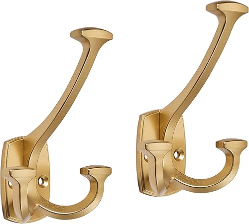 Miniatura 7 de Ganchos de Bronce Frotado al Aceite Grandes Montados en la Pared, Decorativos, de Doble Cara, Sólidos y de Alta Resistencia para Colgar Toallas, Oil