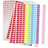 2600 PCS Color Coding Labels,1/2