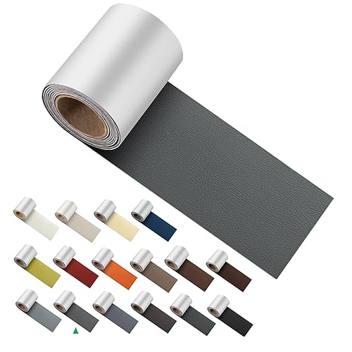 ILOFRI Cinta de cuero autoadhesiva de 3 x 60 pulgadas kit de reparación de vinilo y cuero duradero y autoadhesivo para sofás asientos de autos ILOFRI Cinta de cuero autoadhesiva de 3 x 60 pulgadas kit de reparación de vinilo y cuero duradero y autoadhesivo para sofás asientos de autos