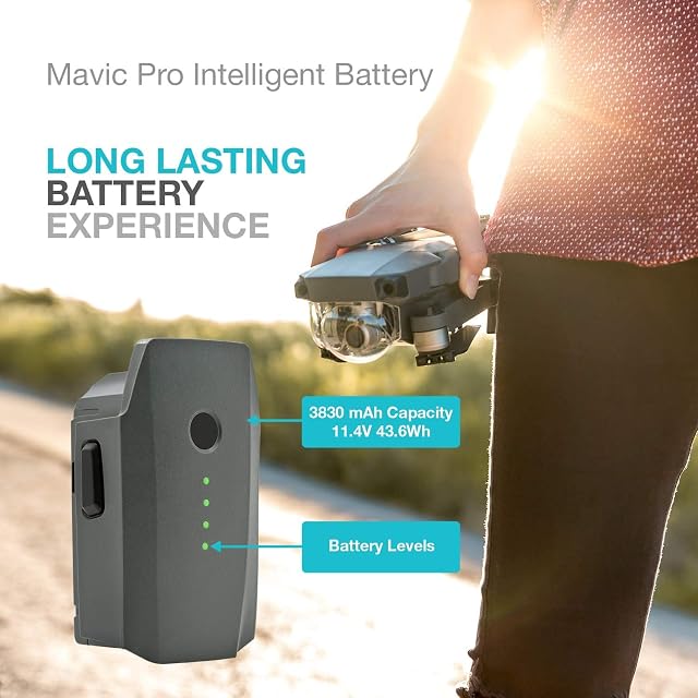 Foto 2 de 5 de Batería de repuesto LiPo de 3830 mAh compatible con DJI Mavic Pro, DJI Mavic Pro Platinum