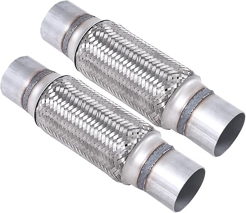 Miniatura 64 de Tubo flexible de escape trenzado de acero inoxidable 3 pulgadas x 6 pulgadas con extremos 8 pulgadas OAL