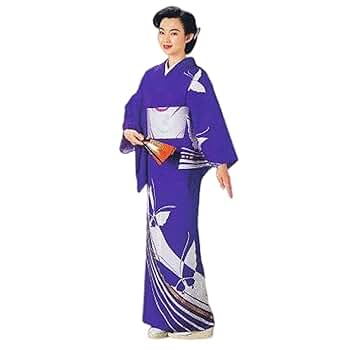 日本舞踊着物　衣装　襦袢付　大衆演劇　踊り舞台衣装 　身丈約145cm　紫色 日本舞踊着物 衣装 襦袢付 大衆演劇 踊り舞台衣装 身丈約145cm