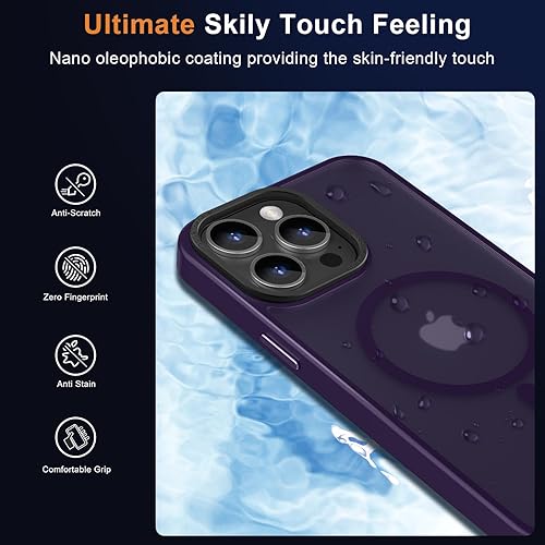 Vista 202 de MOCCA - Funda magnética resistente para iPhone 11 de 6.1 pulgadas, compatible con MagSafe, protector de pantalla de vidrio + protector de lente