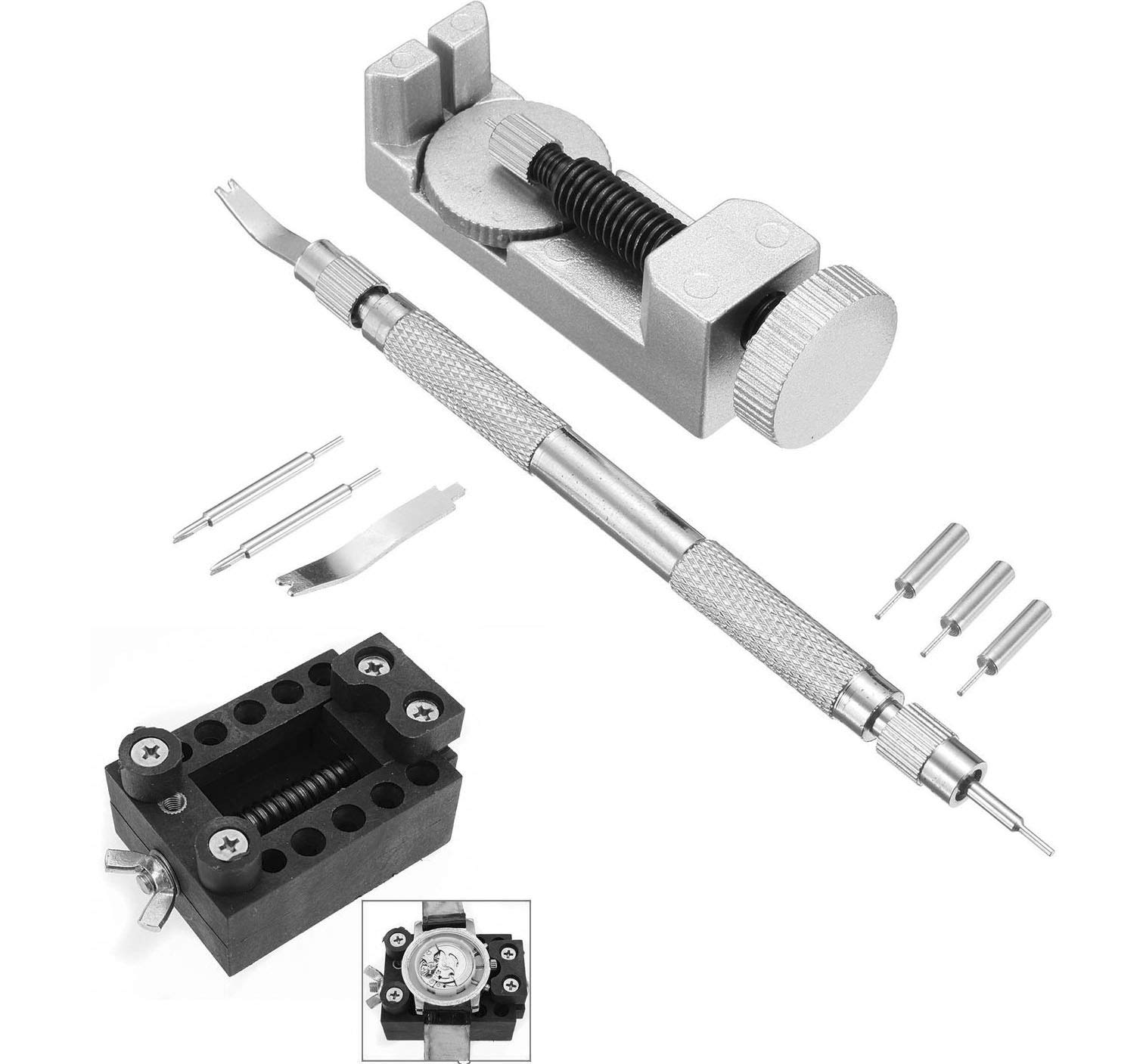 DIY Crafts Watch Back Cover Case Holder Adjustable Opener Remover Vice Tools for Watch Camera Smartphone DIY Works Repai