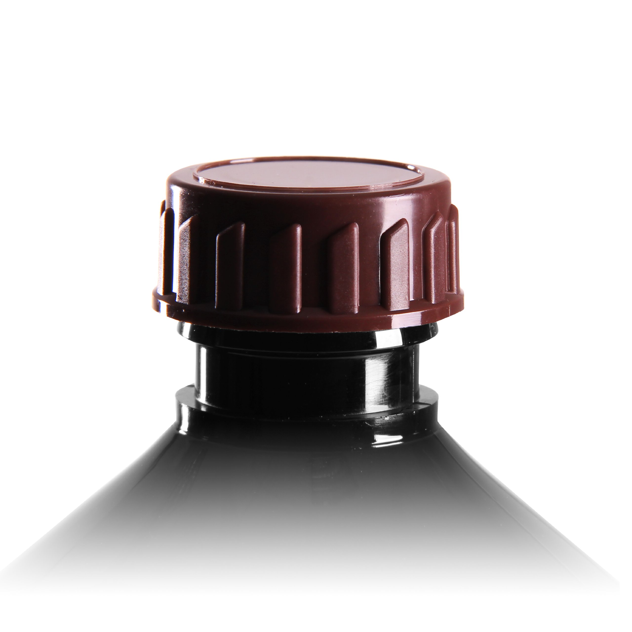 50 x Standard-Schraubverschluss - Farbe: Braun - Gewinde 28 mm