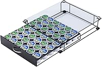 Vista 8 de Rice rat K Cup Pod - Cajón superior de hierro, soporte para cápsulas de café, compatible con almacenamiento de cápsulas, 42 K cup (negro)