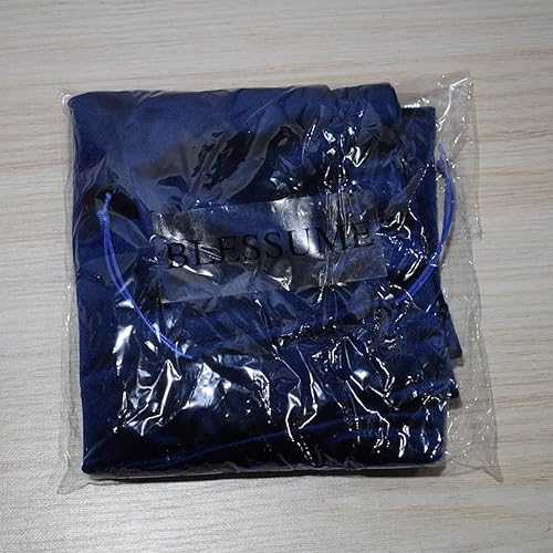 Miniatura 6 de BLESSUME Paño de mesa y bolsa de tarot de mago cuadrado azul de adivinación