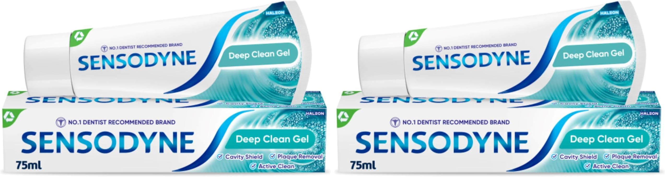 Sensitive Toothpaste Daily Care Deep Clean Gel, Packaging May Vary, 75 ml (Pack of 2)