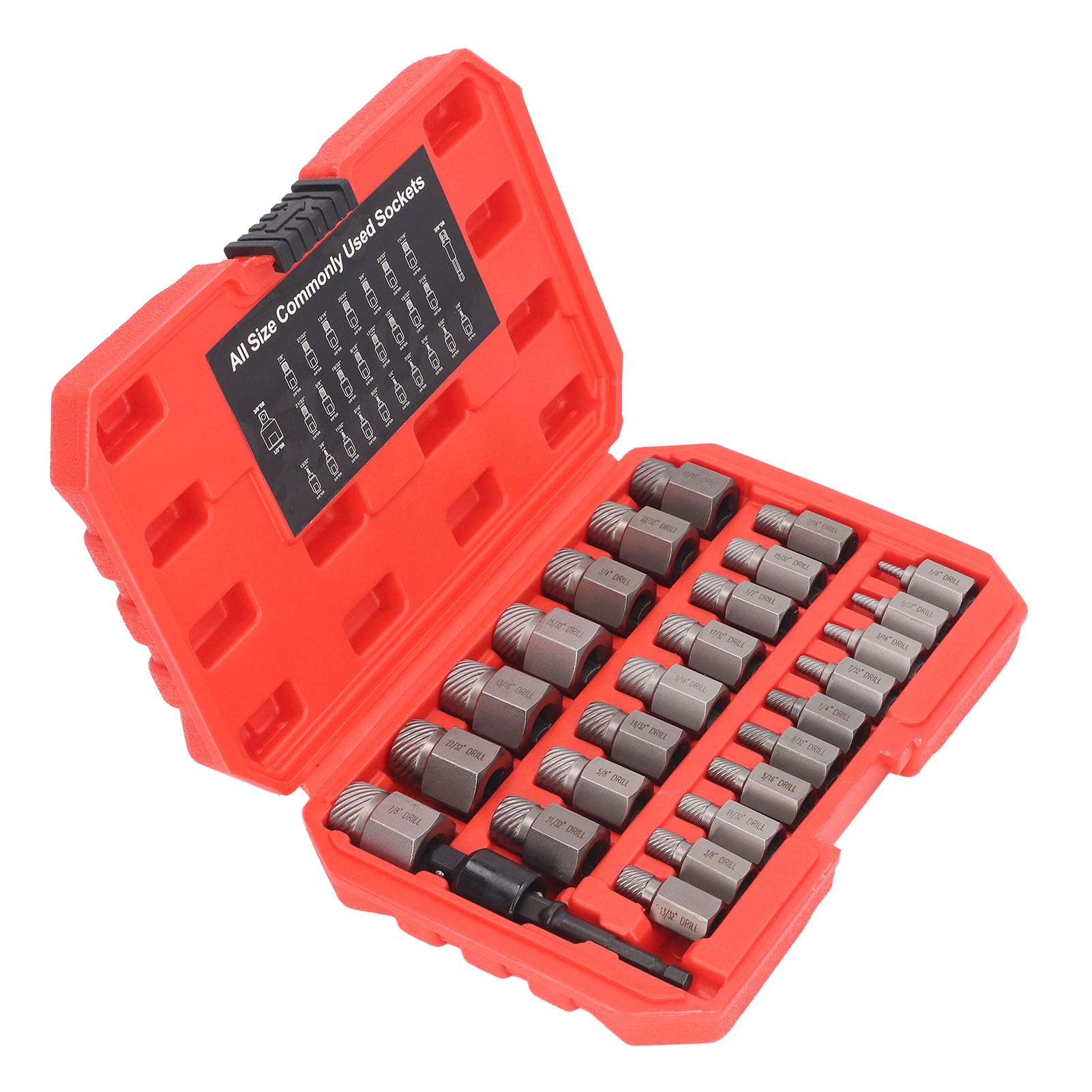 Alomejor Juego de Extractores de Tornillos de 27 Piezas, Kit de Herramientas Duradero para Quitar Tornillos Dañados, Perfecto para Mantenimiento de Reparación, Hecho de Acero Al Cromo Molibdeno