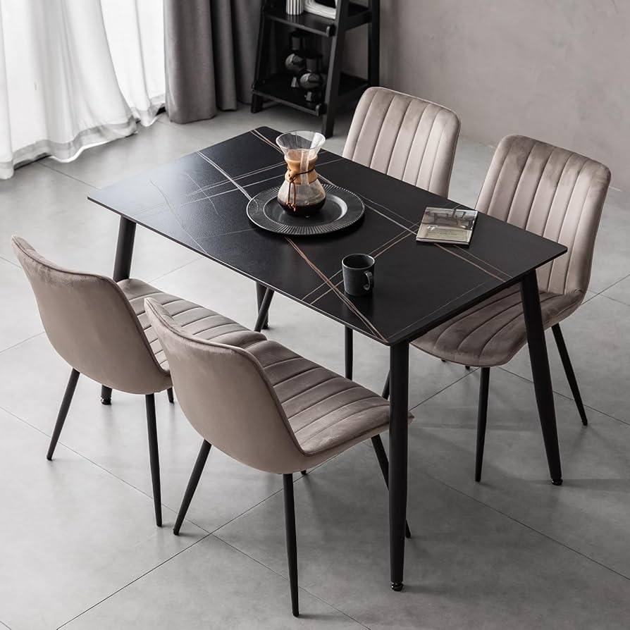 ＊東京都付近取引限定＊モダンデコ ダイニングテーブルセット 4人用 MODERN DECO ダイニングテーブルセット 4人掛け 5点 ダイニング