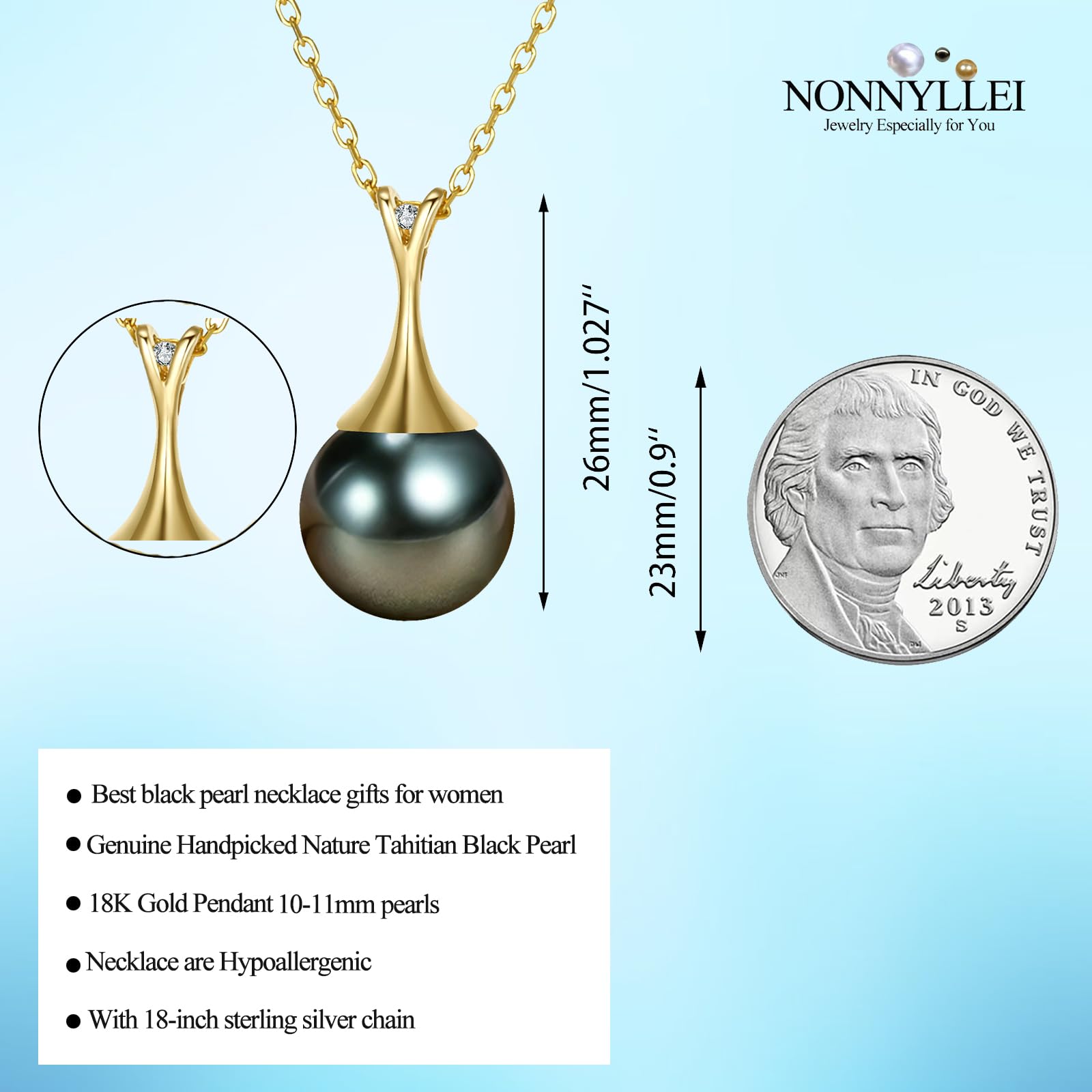Regalos para esposa, aniversario, día de la madre, regalo para mamá, collar de perlas negras de Tahití, regalo para mujeres, cumpleaños, Navidad, día de San Valentín, regalos para ella