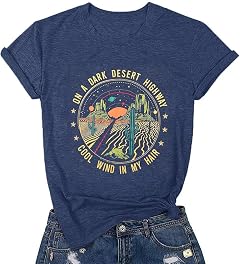 Adventure Shirts Sunrise Camping Hiking Activewear Road Trip Nature Cactus Workout Tee Top