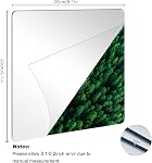 6 Pack Acrylic Mirror,8x8 Inch Self Adhesive Acrylic Tiles 2mm Thick Mirrors Stick on Mirrors for Wall,Flexible Plastic Mirror Sheets Wall Stickers for DIY Decoration in Living Room Bathroom