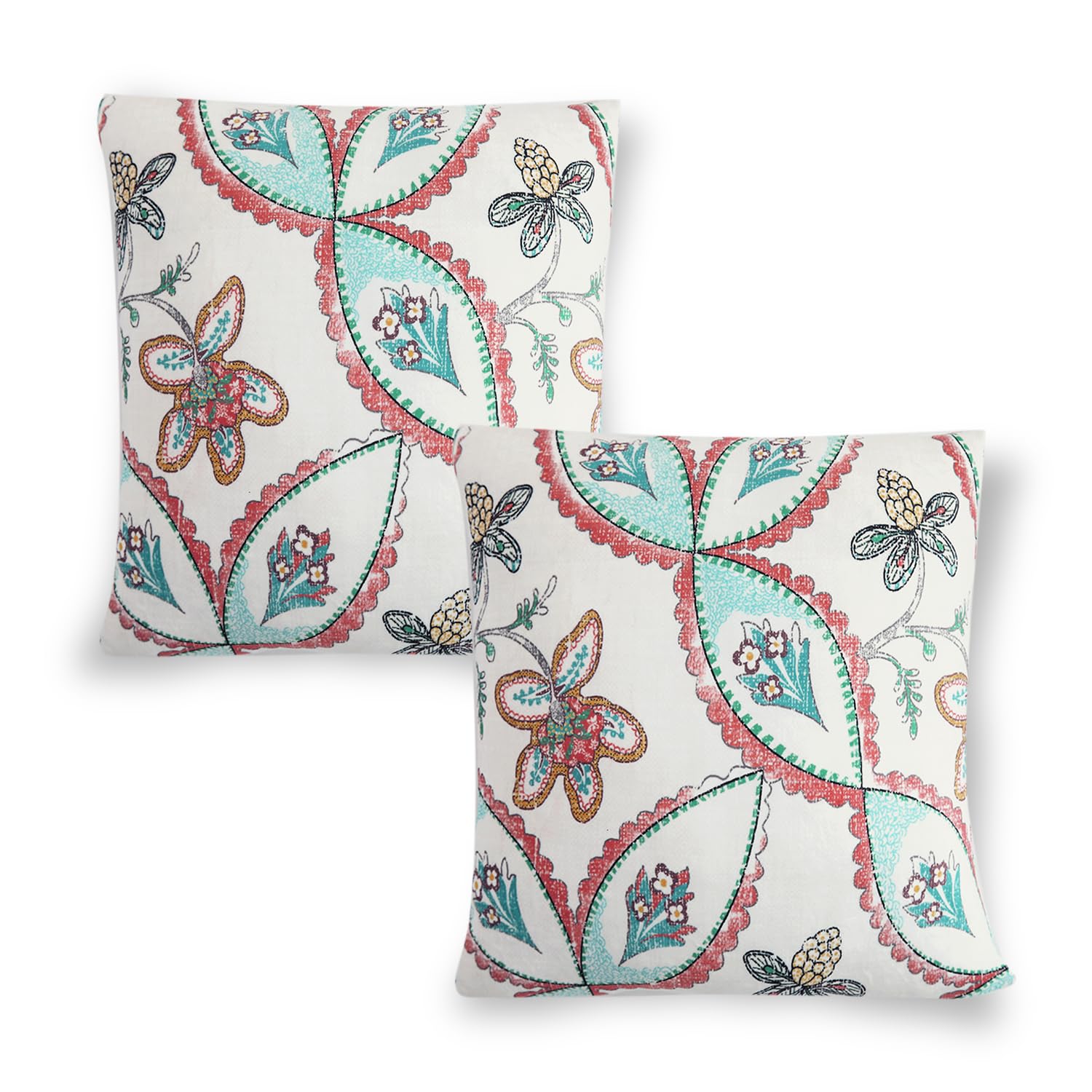 Velvet Cushion Covers - Amber Serene Flora -7