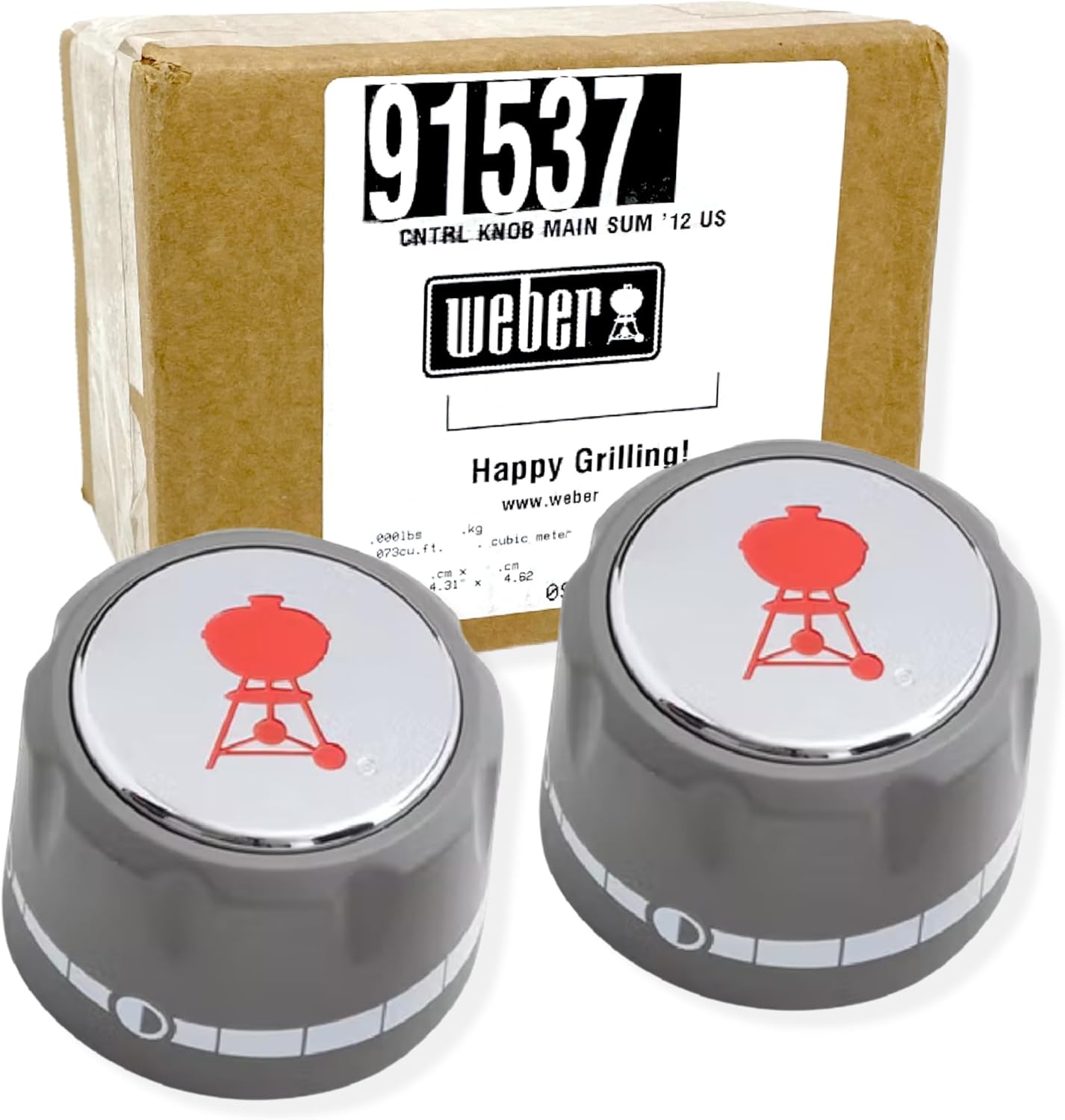 Weber Summit Series Gas Grill Main Burner Gas Control 2 Pack Knob 91537