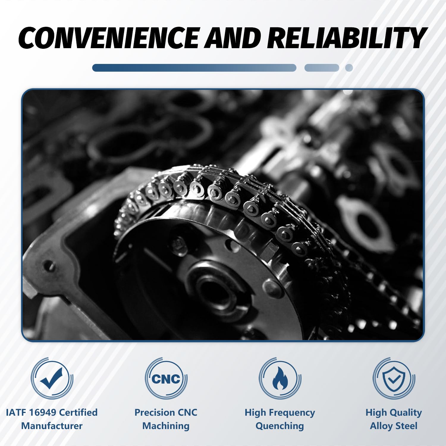 KELOKE Intake Left Side Engine Variable Valve Timing Sprocket Camshaft Phaser Compatible with Ford 2007-2010 Edge Flex Fusion Taurus X & Lincoln MKS MKT MKX MKZ & Mercury Sable, Replace# 7T4Z6A257A