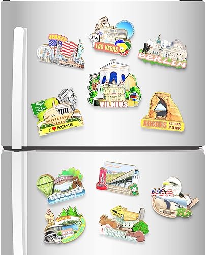 Vista 4 de Lituania Vilnius imán de nevera de madera 3D monumentos de viaje coleccionables recuerdos decoración hecha a mano - 2