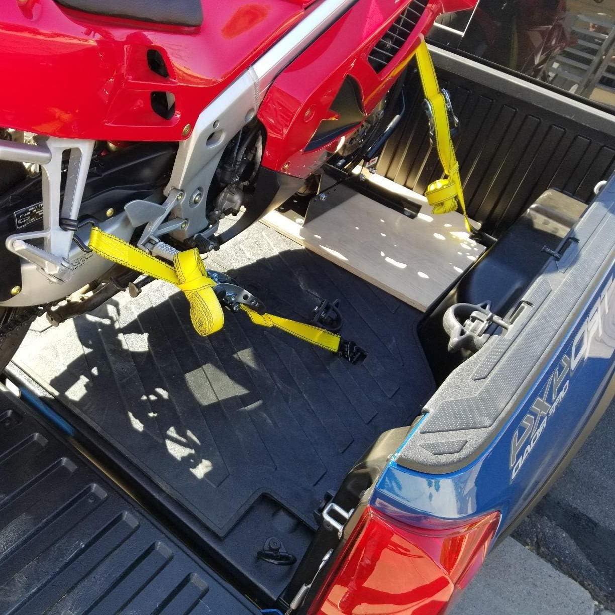 Heavy Duty Truck Bed Tie Down Anchors Rings Trailers Hook Cargo Bolt on V Ring Pickups Rail Accessories (4 Pack) : Automotive