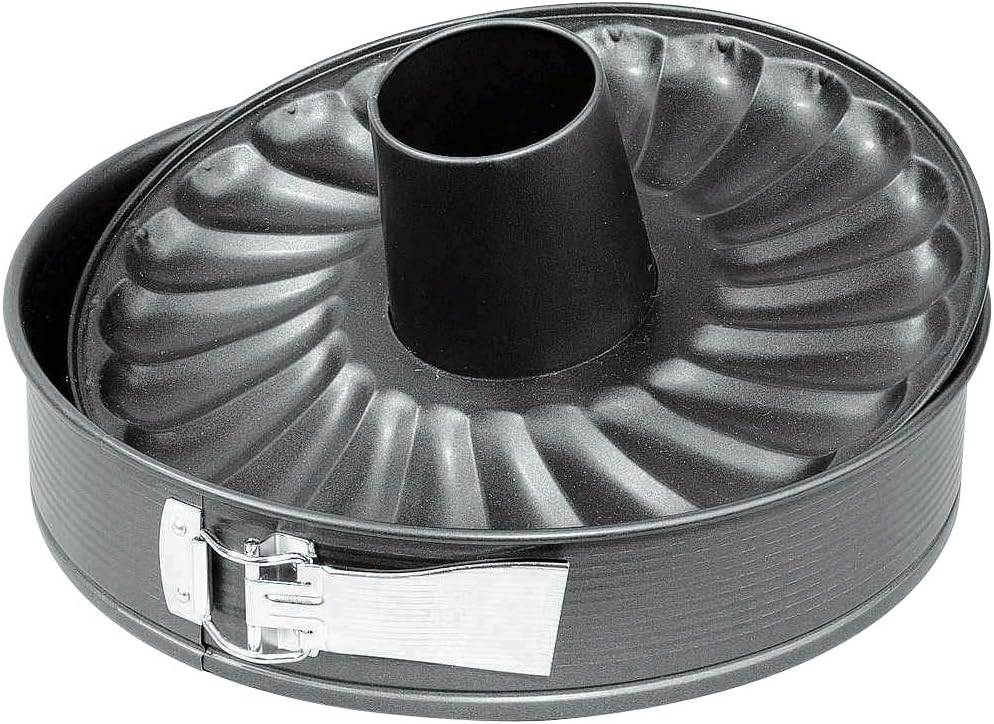 Patisse Round Bundt Springform Pan 10-14" or 26 cm in Diameter Nonstick Charcoal Gray Color Profi Series