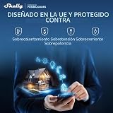 Shelly Plug M Gen3 Blanc – Prise connectée Matter et Wi-Fi, 13A (3000W) Type F, avec Mesure de consommation électrique, Compatible Alexa, Google, Home, Apple Homekit - Lot de 4 - 8