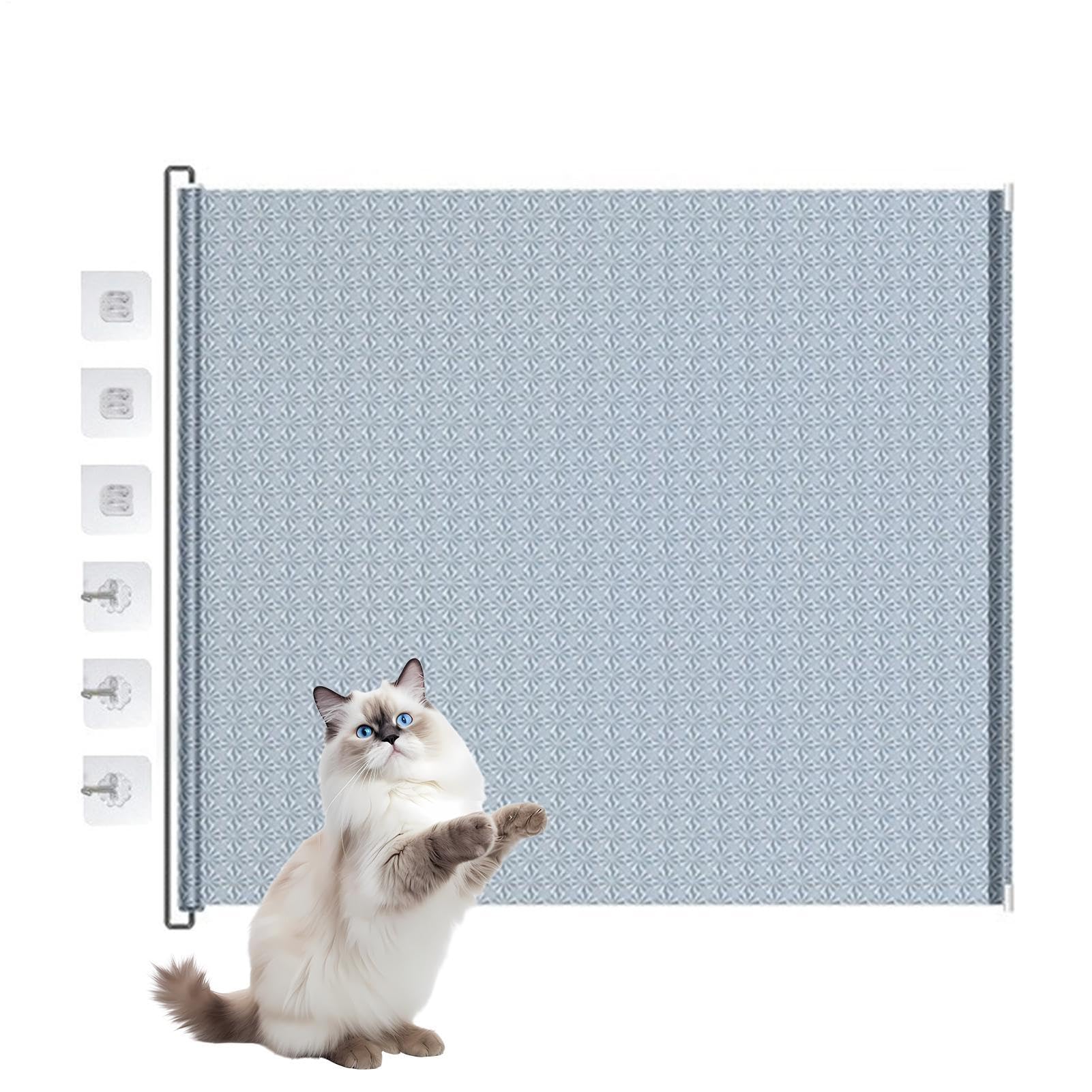 Retractable Dog Gate - Kids Door - Easy Install Puppy Gate, No-Drill Mesh Pets Door For Home Staircase Doorway Terrace Porch Hallway Balcony