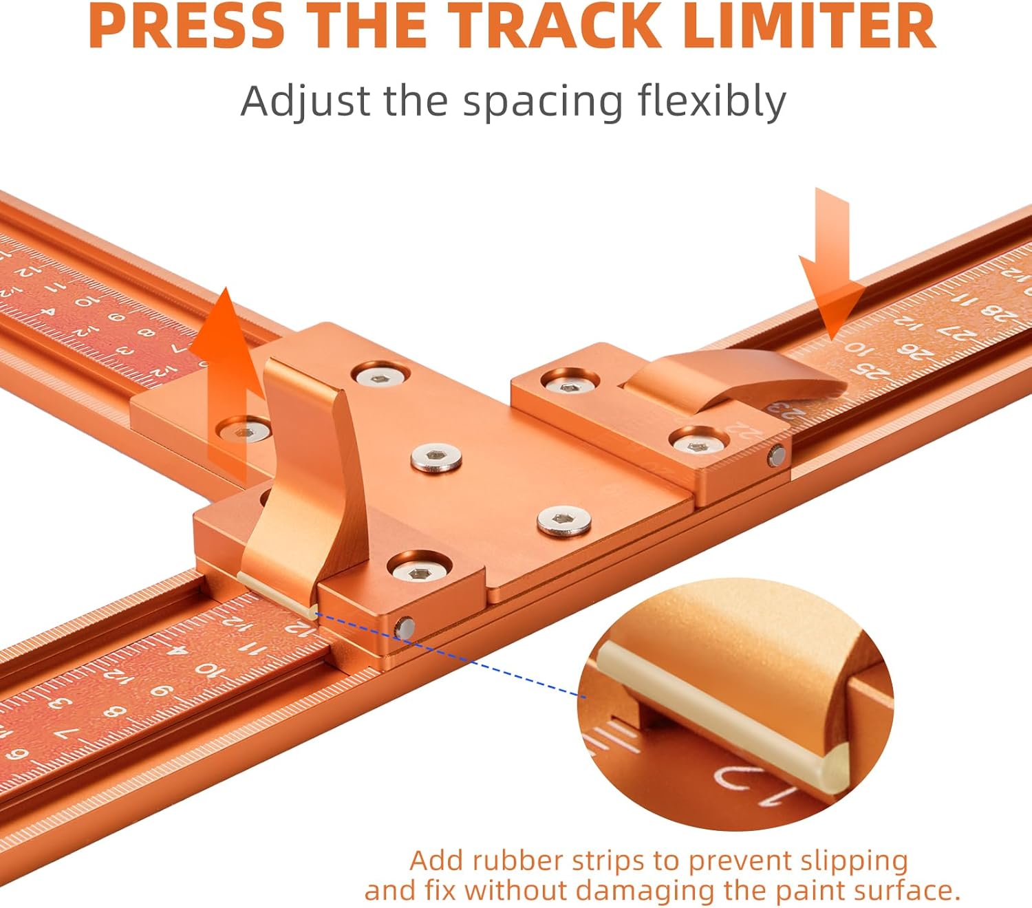 Imbot 50“Track Saw Guide Rail Kit，Aluminum Alloy Guide Rail Connection Kit， 90° Angle Precise Panel Cutting，Achieve Straight & Cross Cuts With Portable Circular Saw Accessories