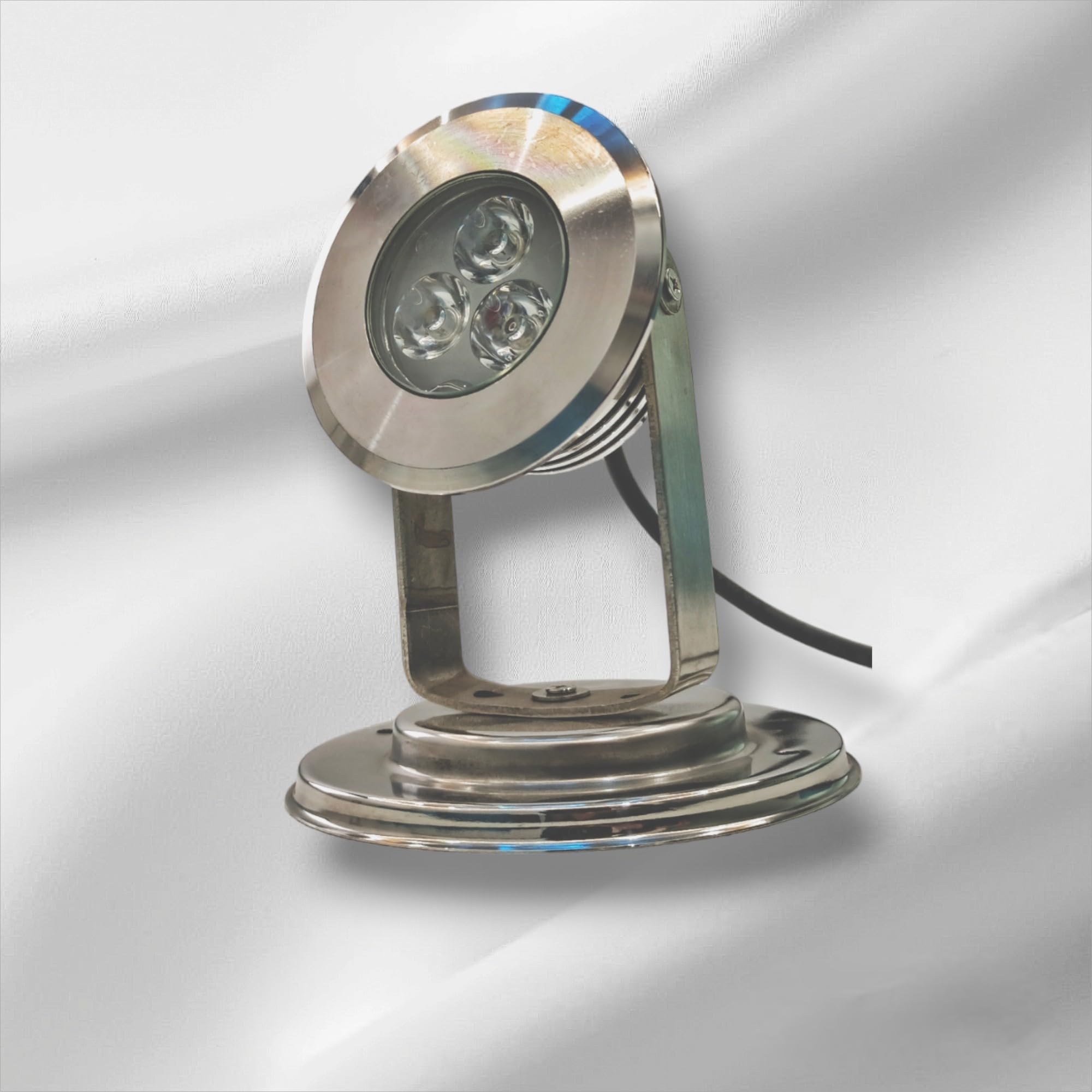 HUMA Fountains and Pools 3 LED 9 WATT Ring Model Stand Light/Underwater Waterproof SPOT Fountain Stand Light (HF048) (RGB)