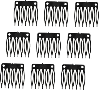 Plastic Wig Net Clip Comb 7-Tooth White Wig Fixing Accessories Mesh Cap Clips for Secure Styling and Comfortable Hair Replacement