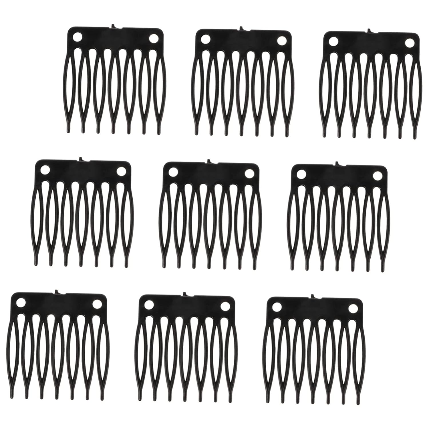 Wig Net Cap Clip Comb Plastic Hair Clips for Wigs 7-Tooth Secure Fixing Accessories with Wig Caps Clips for Comfortable Styling