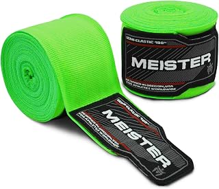 Meister Adulto 180" Vendas de Mano Semi-Elásticas para MMA & Boxeo (Par)