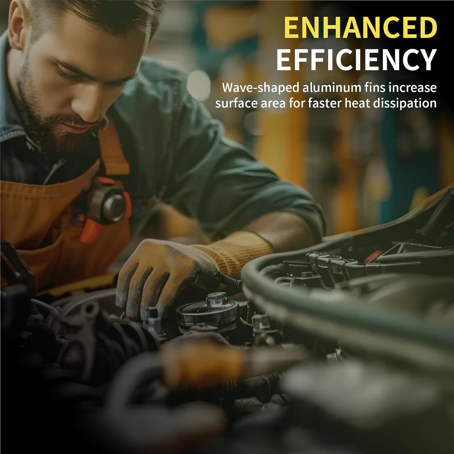 UIU A/C Condenser | Compatible with Ford: 1978-1979 Bronco/ 1973-1979 (F-100, F-250, F-350)/ 1975-1979 F-150/1975-1976 F-500