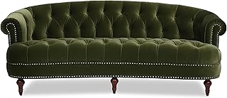 Jennifer Taylor Home La Rosa Victorian Chesterfield Tufted Sofa, Olive G...