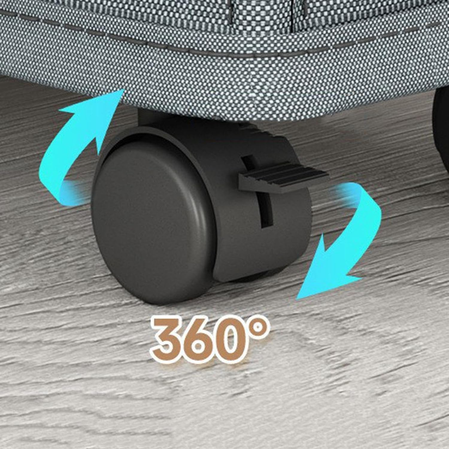 Rolling Storage Cart, Foldable Under Desk Trolley with Wheels, 40x20x35cm | Mobile Organization Saves Space Foldable Structure Spacious Compartment for Smooth Rolling Easy Access for Kitchen Bedroom