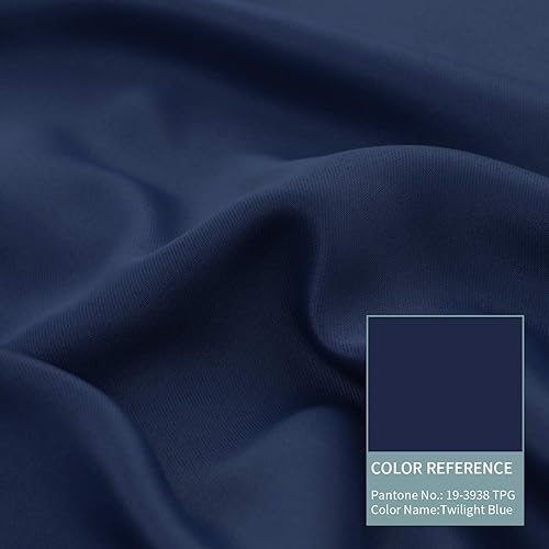 Miniatura 7 de BGment - Cortinas con aislamiento térmico para habitación, 100 % opacas, con forro negro, cortina de doble capa con ojales, reduce el ruido (52 x 63