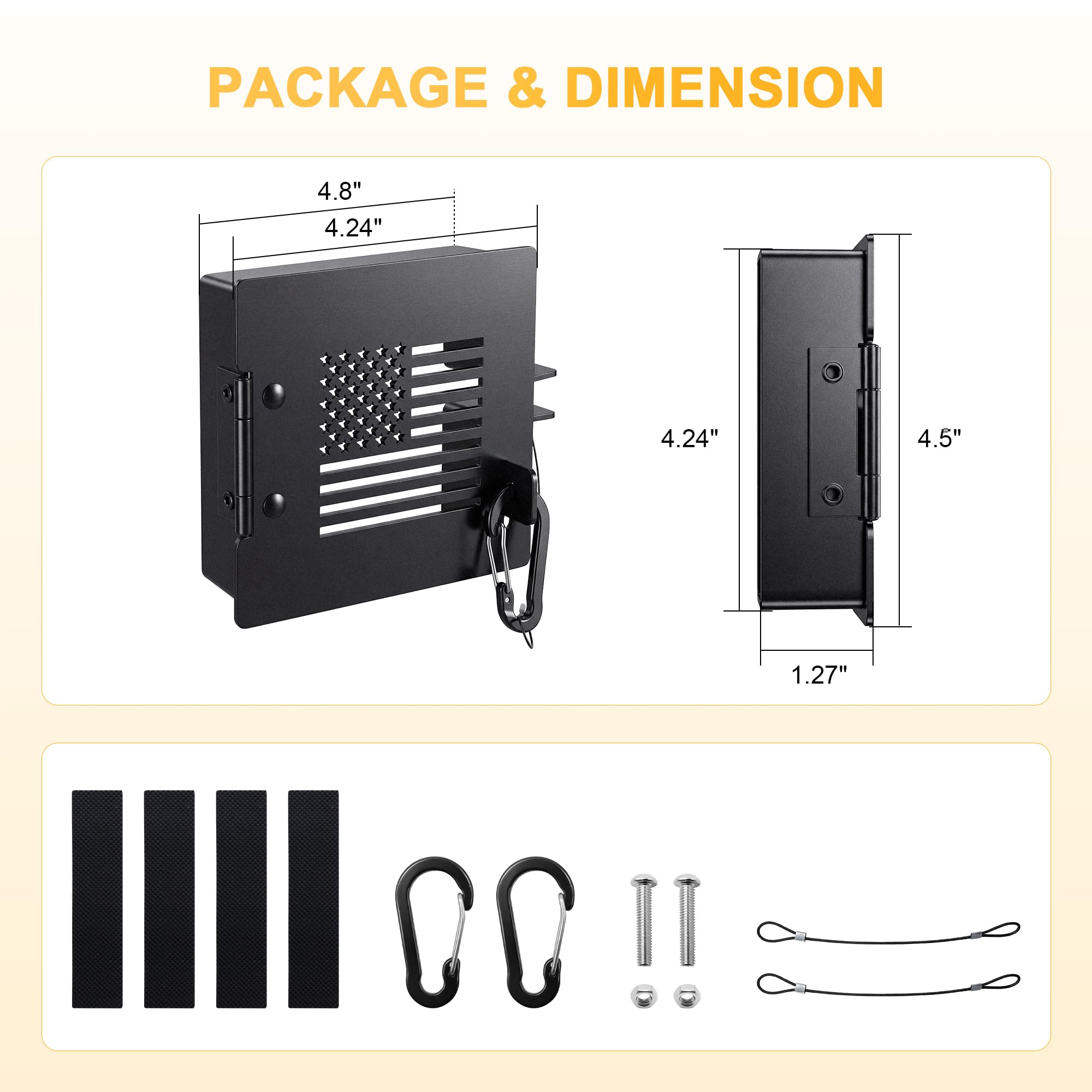 Paquete de 2 tapas de aluminio para parachoques de caravana, se adapta a parachoques cuadrados de 4 pulgadas, fundas de almacenamiento de manguera de alcantarillado con agujeros de ventilación