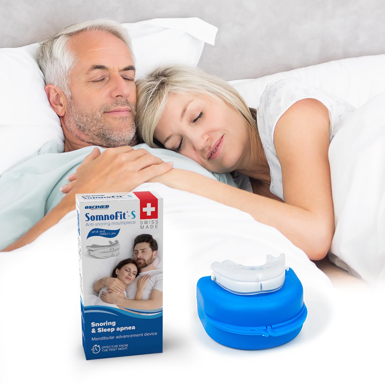 Schnarchstopper Somnofit-S - Anti-Schnarchschiene (SomniShop-Set mit Ratgeber)