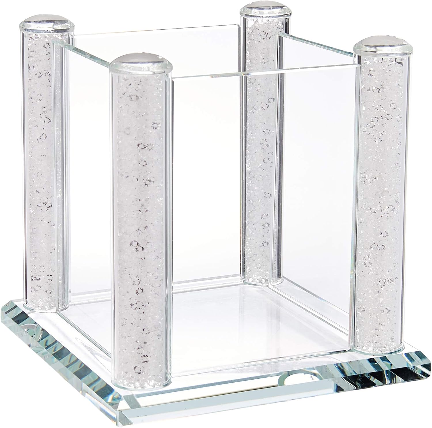 NCUT Elegant Crystal Filled Utensil Holder