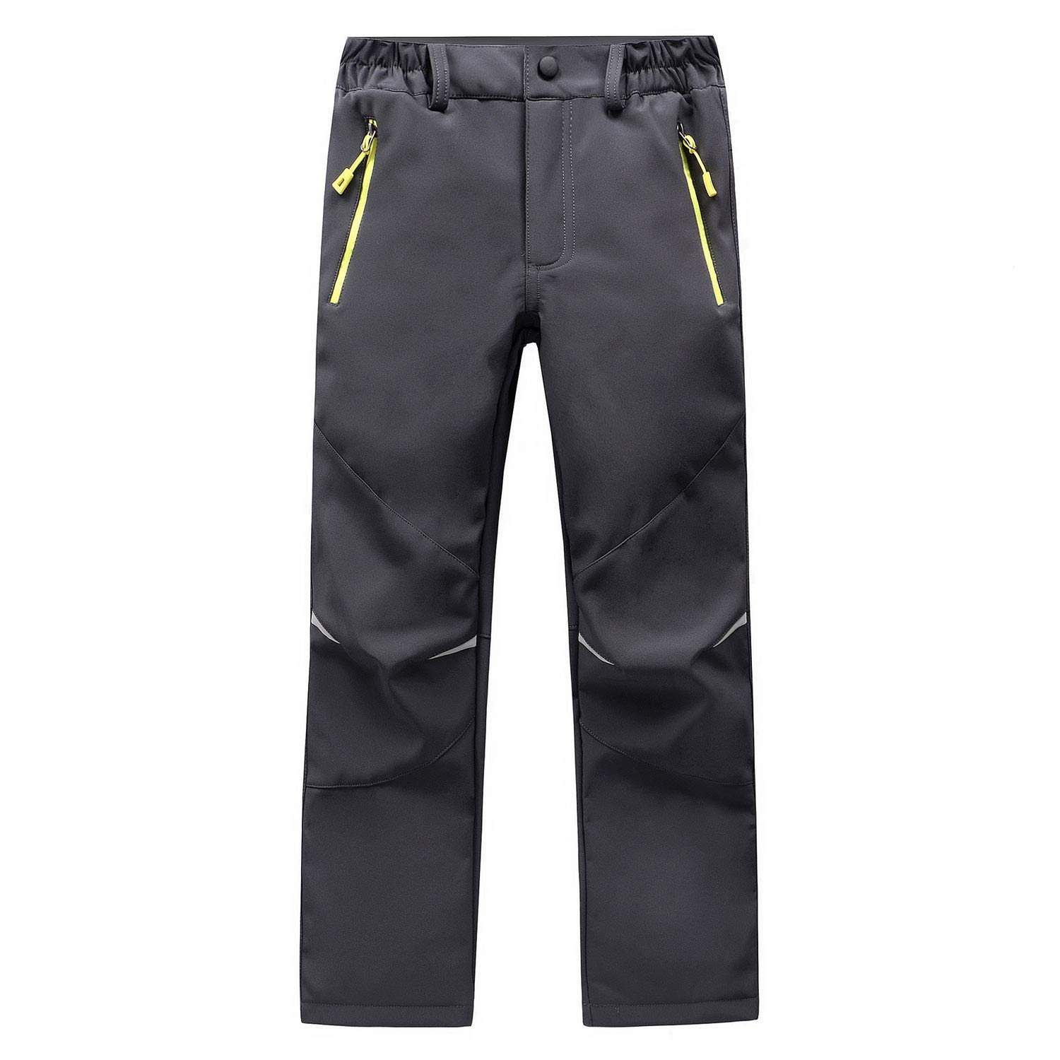 Pantalon Softshell Imperméable Enfant Doublure Polaire - Randonnée Ski Snowboard